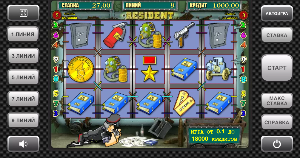 Игровой автомат Resident Игровой автомат Resident