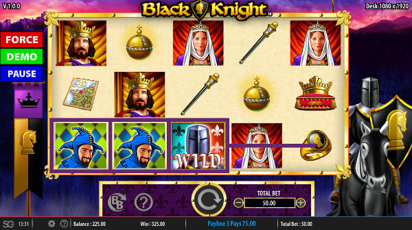 Игровой автомат Black Knight - завоюй богатства черного рыцаря в казино Адмирал