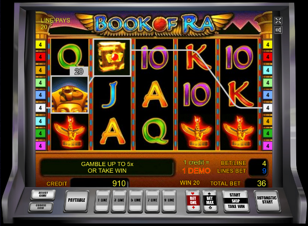 Игровой автомат Book of Ra - сокровища древних правителей в казино Вулкан