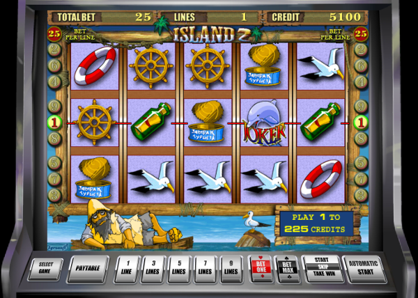 Игровой автомат Island 2 - забери сокровища необитаемого острова