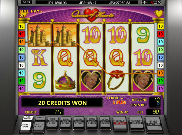 Игровой автомат Queen of Hearts - щедрые награды в казино Вулкан