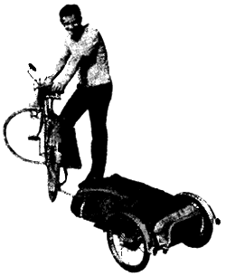 Самодельный прицеп для велосипеда