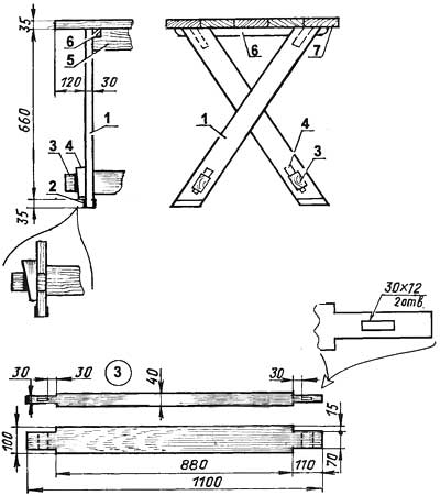 Самодельный стол